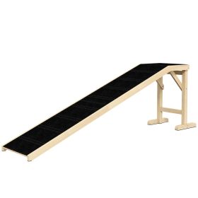 Pet Ramp Bed Steps for Dogs Cats Non-slip Carpet 74"L x 16"W x 25"H Natural Pet Ramp Bed Steps for Dogs Cats Non-slip Carpet 74"L x 16"W x 25"H Natural